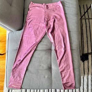 Shiny Faux Leather Leggings